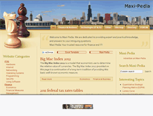 Tablet Screenshot of maxi-pedia.com
